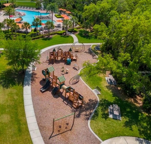 1907 Partin Terrace Rd, Kissimmee, FL 34744 - drone / aerial view of a pool and a park