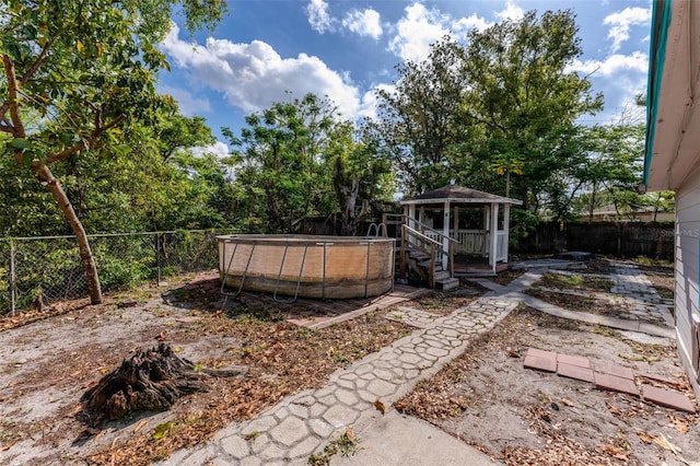 710 E Court, Longwood, FL 32750 - view of yard with a fenced backyard, a gazebo, and a deck