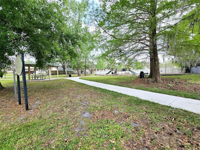 218 W Magnolia Ave, Longwood, FL 32750 - exterior space with playground community, a gazebo, and a yard