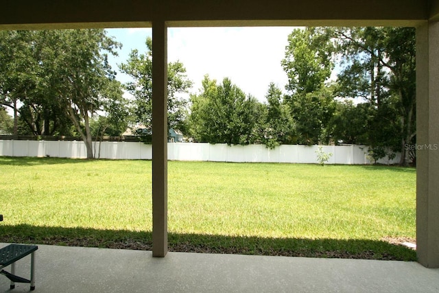 view of yard with a patio