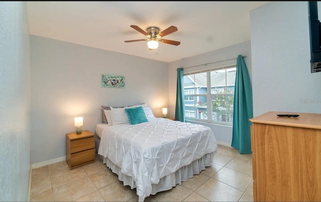 2610 Lodi Cir Unit 104, Kissimmee, FL 34746 - bedroom featuring light tile patterned floors and ceiling fan
