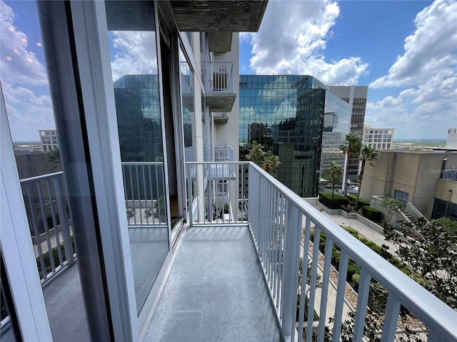view of balcony