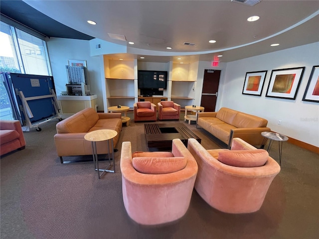 building lobby featuring visible vents