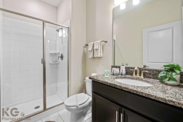 9075 Dogleg Dr, Davenport, FL 33896 - bathroom with a shower stall, vanity, and toilet