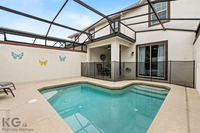 9075 Dogleg Dr, Davenport, FL 33896 - view of pool with a patio and a lanai