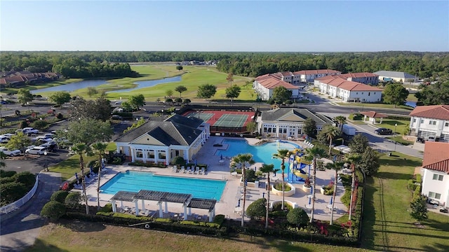 195 Preston Ave, Davenport, FL 33837 - birds eye view of property featuring golf course view and a water view