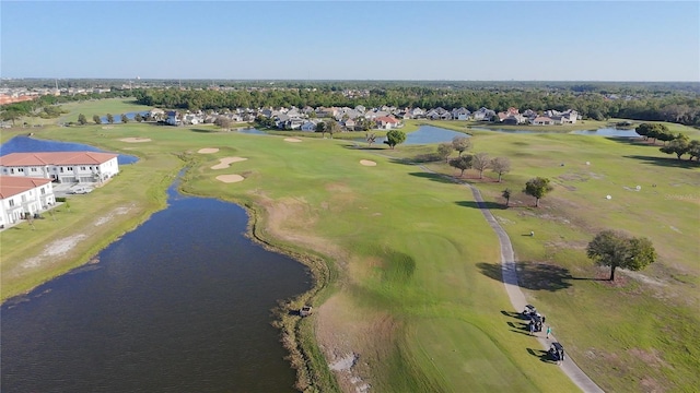 195 Preston Ave, Davenport, FL 33837 - birds eye view of property with golf course view, a water view, and a residential view