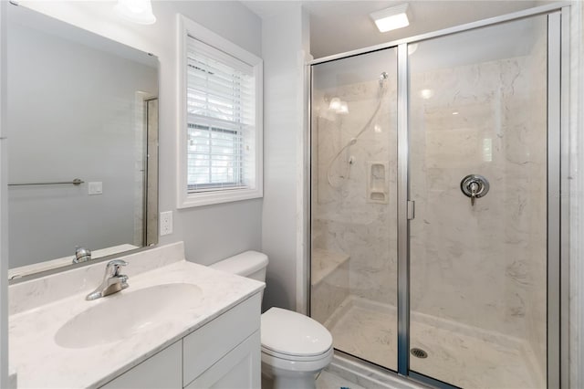 1730 King Henry Dr, Kissimmee, FL 34744 - full bathroom with toilet, vanity, and a marble finish shower