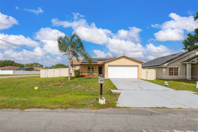 101 Cheltenham Pl, Kissimmee, FL 34758 - single story home featuring stucco siding, fence, an attached garage, driveway, and a front yard