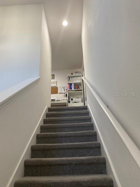view of stairway