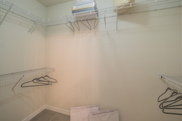 848 San Pedro Ct, Kissimmee, FL 34758 - walk in closet featuring dark tile patterned flooring