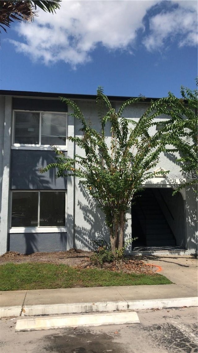 view of home's exterior featuring stucco siding