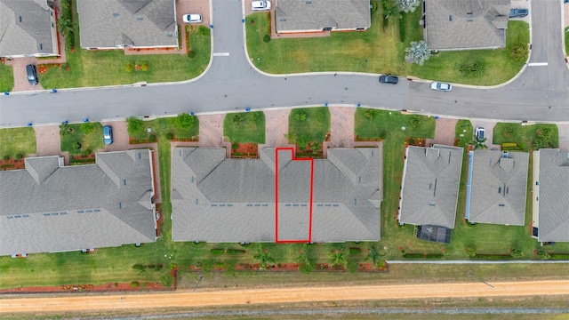 aerial view featuring a residential view