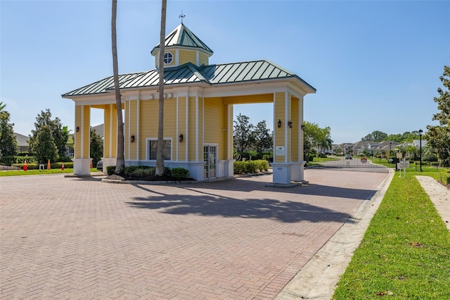 view of community featuring a gate