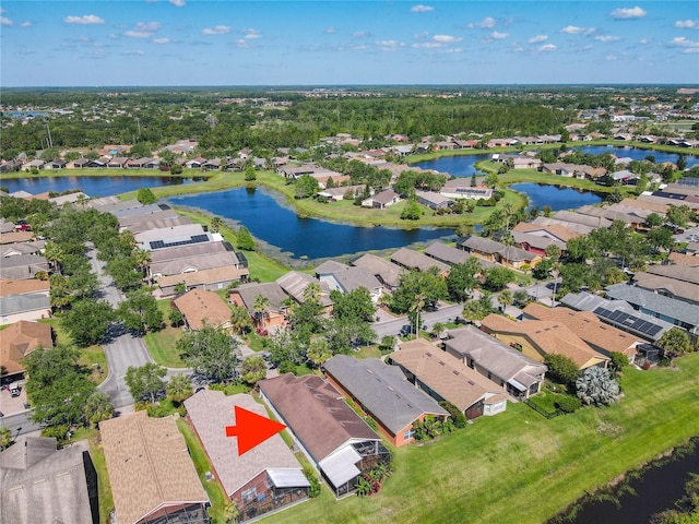 524 Grand Canal Dr, Poinciana, FL 34759 - aerial view with a water view and a residential view