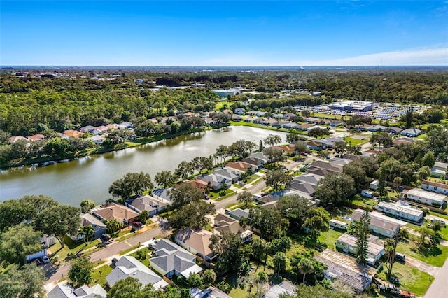 1560 Vista Lake Cir, Melbourne, FL 32904 - bird's eye view featuring a water view and a residential view