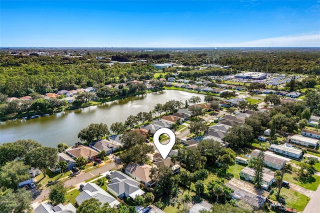 1560 Vista Lake Cir, Melbourne, FL 32904 - drone / aerial view with a water view and a residential view