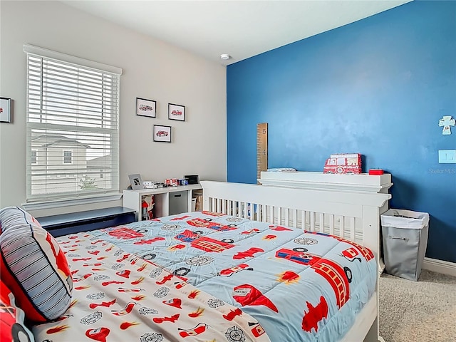bedroom with baseboards