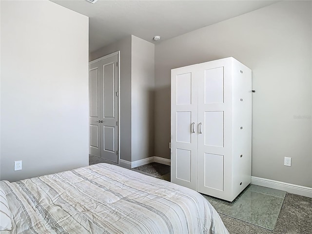 bedroom with baseboards