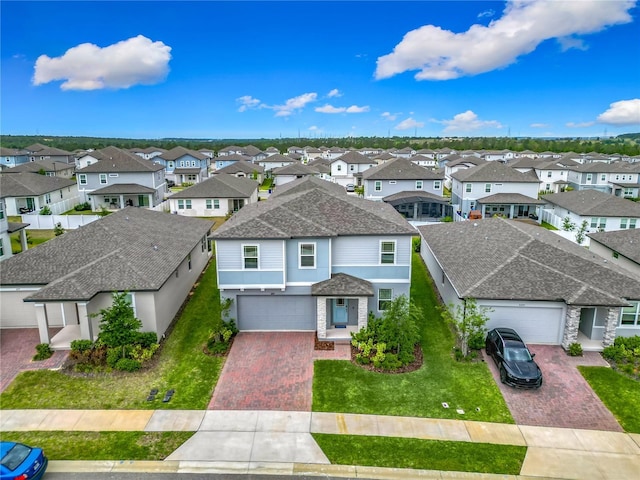 bird's eye view featuring a residential view