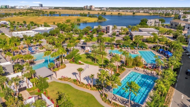 8338 Modiano St, Orlando, FL 32827 - bird's eye view with a water view