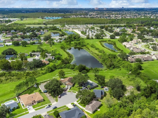 12513 Indiana Woods Ln, Orlando, FL 32824 - aerial view of property and surrounding area featuring a large body of water and nearby suburban area