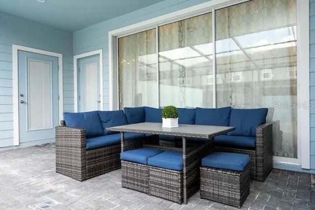 3834 Lana Ave, Davenport, FL 33897 - view of patio / terrace featuring an outdoor hangout area
