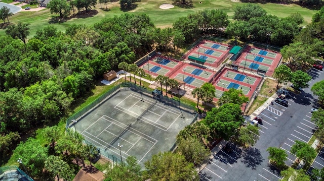 bird's eye view with golf course view