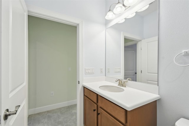 204 Bella Cortina Dr, Kissimmee, FL 34759 - bathroom with vanity and baseboards