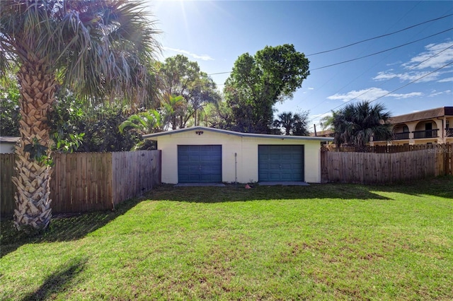 245 Le Jeune Dr, Merritt Island, FL 32953 - detached garage featuring fence