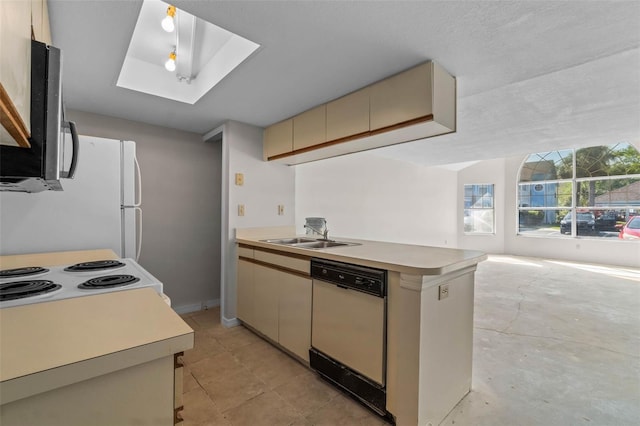 2745 N Poinciana Blvd Unit 65, Kissimmee, FL 34746 - kitchen with open floor plan, light countertops, a sink, and white appliances
