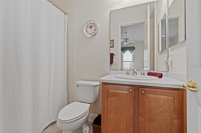469 Sorrento Rd, Kissimmee, FL 34759 - full bathroom with a shower with shower curtain, vanity, and toilet