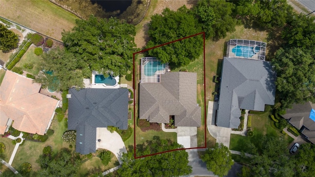 9509 Baycliff Ct, Orlando, FL 32836 - view of property location featuring a pool area and property parcel outlined