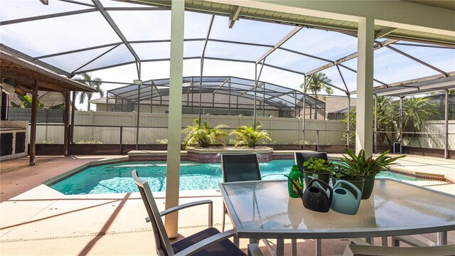 2734 Eagle Lake Dr, Orlando, FL 32837 - view of pool with a fenced backyard, a fenced in pool, and a patio