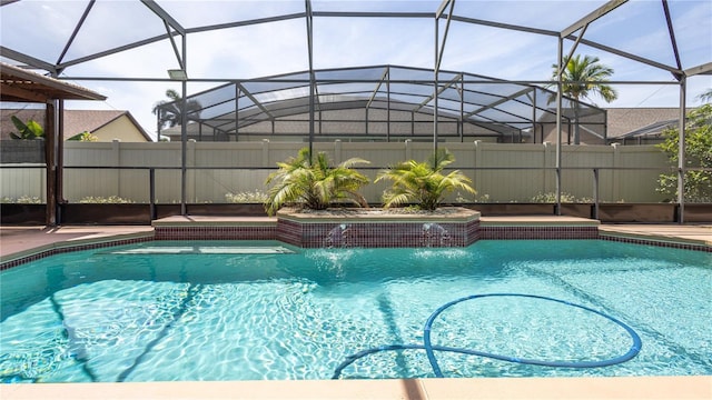 2734 Eagle Lake Dr, Orlando, FL 32837 - view of pool with a lanai, fence, and a fenced in pool