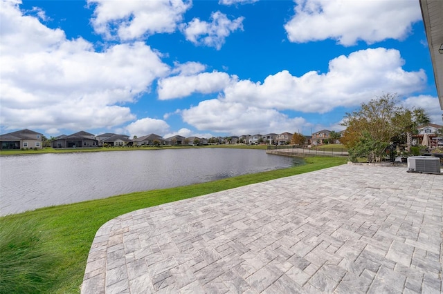 water view with a residential view
