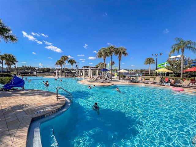 community pool featuring a patio
