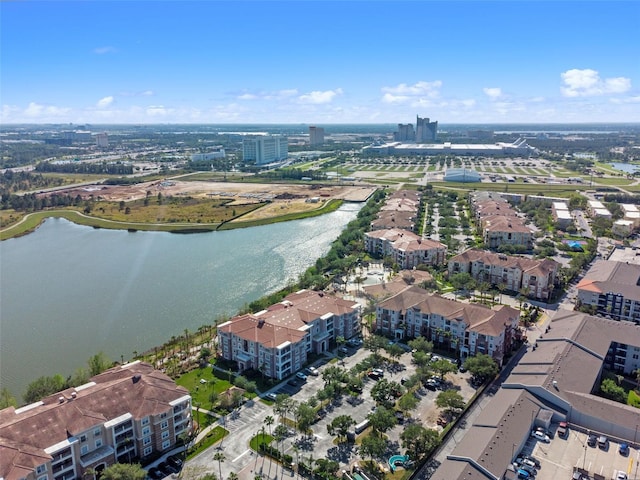 4862 Cayview Ave Unit 407, Orlando, FL 32819 - birds eye view of property featuring a water view