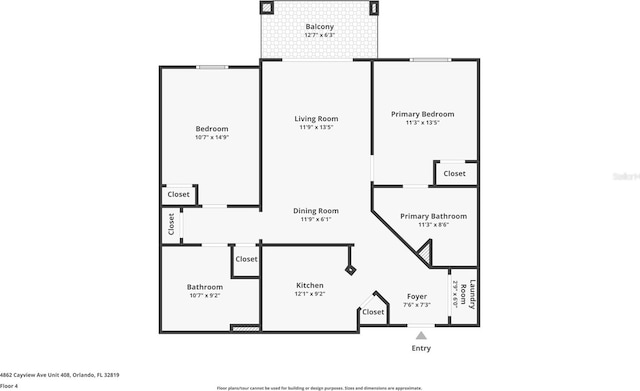 4862 Cayview Ave Unit 407, Orlando, FL 32819 - plan