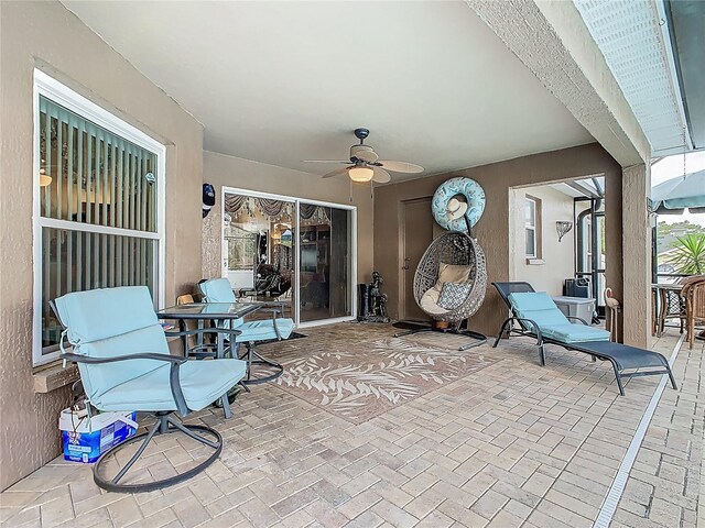 106 Meridian St, Davenport, FL 33837 - view of patio with a ceiling fan