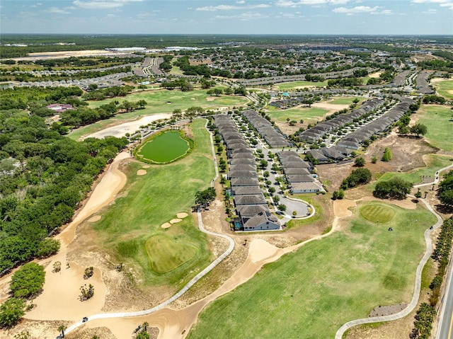 7957 Hanson Bay Pl, Kissimmee, FL 34747 - bird's eye view featuring a residential view, a water view, and view of golf course