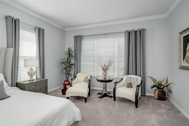 7957 Hanson Bay Pl, Kissimmee, FL 34747 - bedroom featuring crown molding, carpet flooring, and baseboards