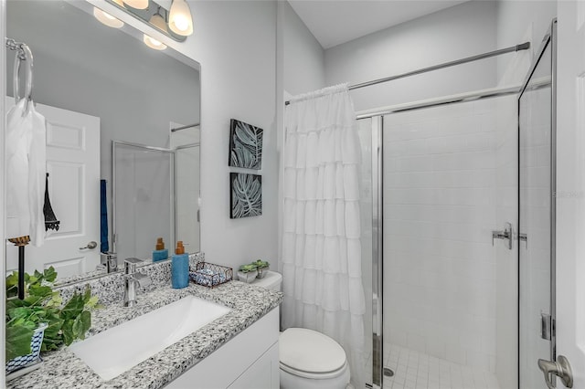 7957 Hanson Bay Pl, Kissimmee, FL 34747 - full bathroom with a stall shower, toilet, and vanity