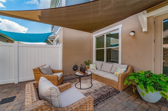 11162 Hanlon Terrace Aly, Winter Garden, FL 34787 - view of patio featuring outdoor lounge area and fence