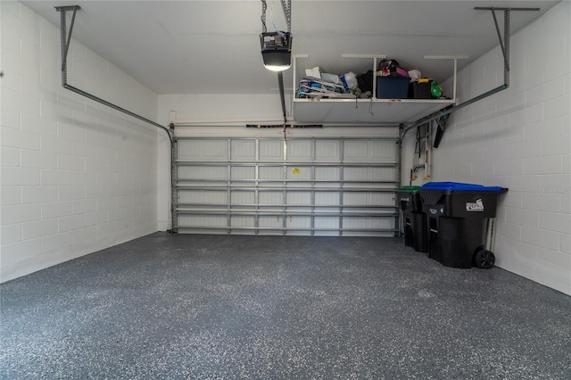11162 Hanlon Terrace Aly, Winter Garden, FL 34787 - garage featuring a garage door opener and concrete block wall