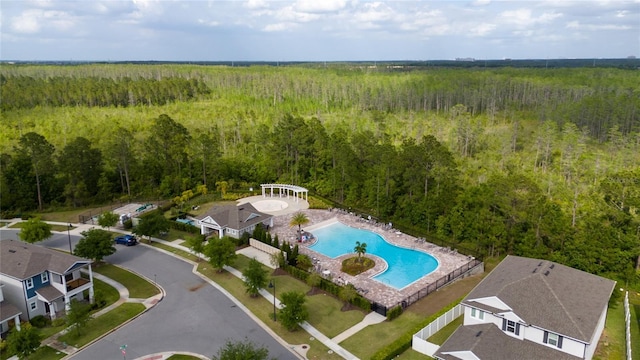 11162 Hanlon Terrace Aly, Winter Garden, FL 34787 - aerial view with a forest view