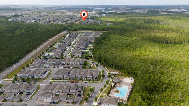 11162 Hanlon Terrace Aly, Winter Garden, FL 34787 - drone / aerial view with a wooded view and a residential view
