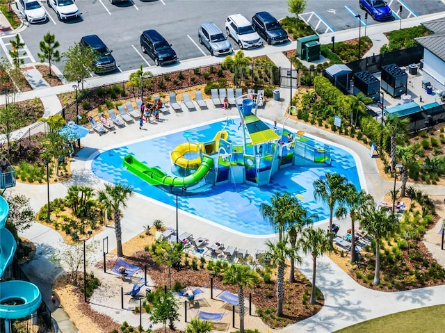 birds eye view of property