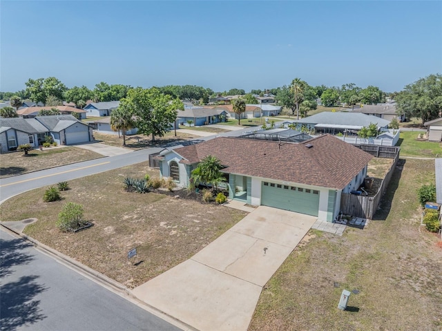 drone / aerial view featuring a residential view