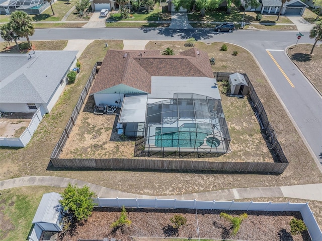 drone / aerial view featuring a residential view